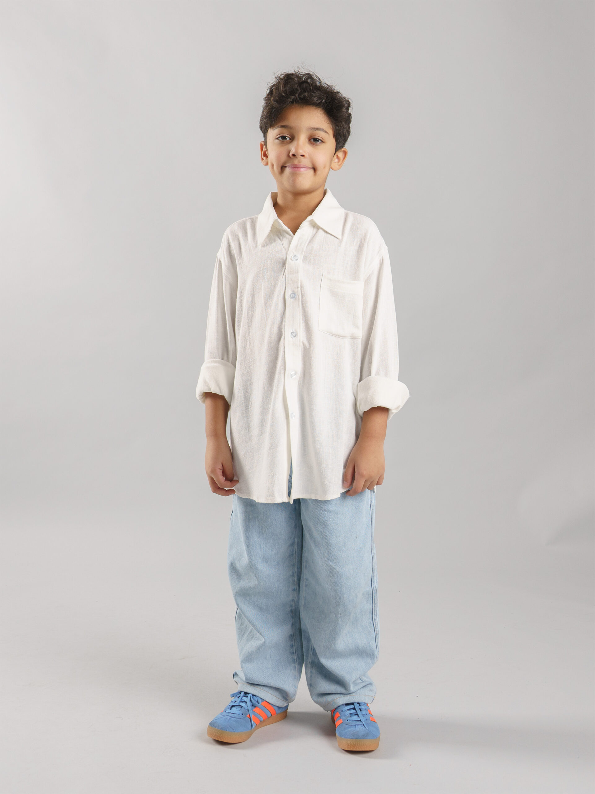 white linen soft fabric kids 1