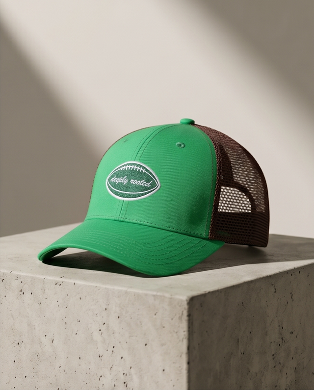 green deeply rooted cap