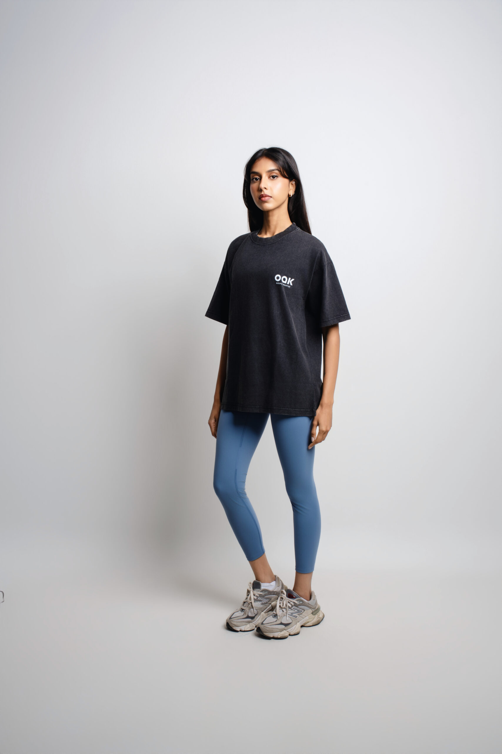 washed shirt black